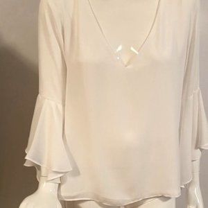 Ruffle sleeve blouse